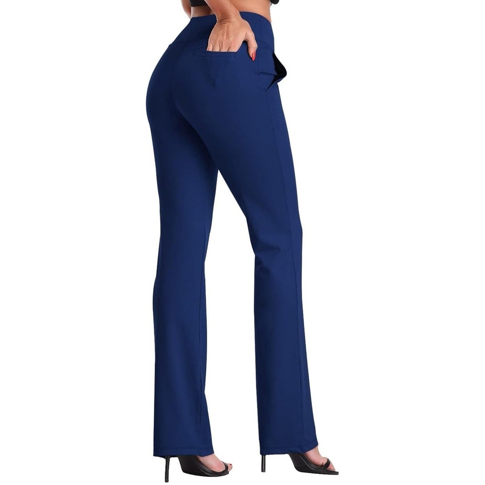DAYOUNG Bootcut Yoga Pants for Women‎ Tummy Control Workout XX-Large Blue 4 New